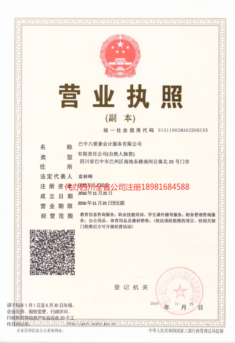 临湘临湘六要素会计服务有限公司